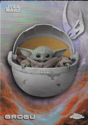 2025 Topps Chrome Star Wars Super Box Variations Refractor #CE-24 Grogu