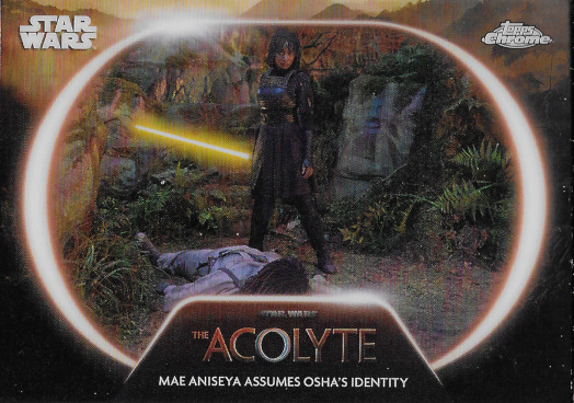 2025 Topps Chrome Star Wars Acolyte #AC-13 Mae Aniseya Assumes Osha's Identity