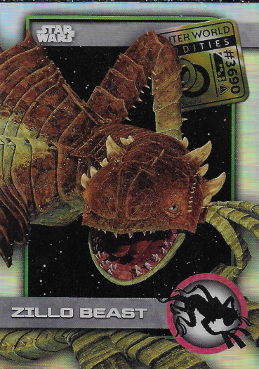 2025 Topps Chrome Star Wars Outer World Oddities #UO-25 Zillo Beast