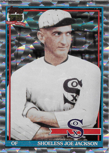 2026 Topps 1991 Topps Silver Crackle Foil #T91-27 Shoeless Joe Jackson
