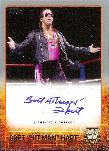 2015 Topps WWE Autograph Silver Bret 