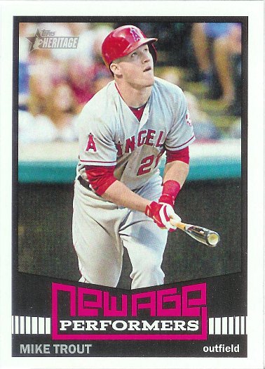 2015 Topps Heritage New Age Performers #NAP-5 Mike Trout