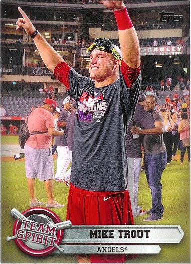 2015 Topps Opening Day Team Spirit #TS-01 Mike Trout