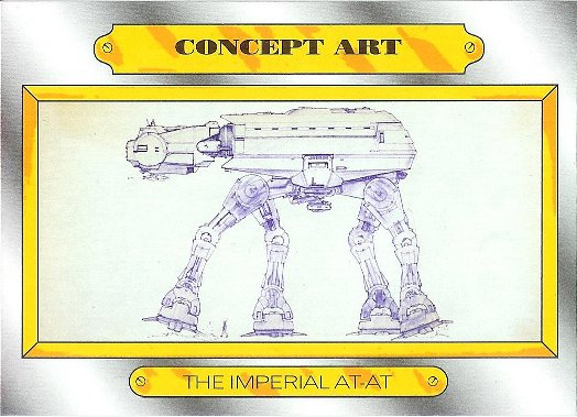 2015 Topps Star Wars: Journey to The Force Awakens Concept Art #CA-3 The Imperial AT-AT