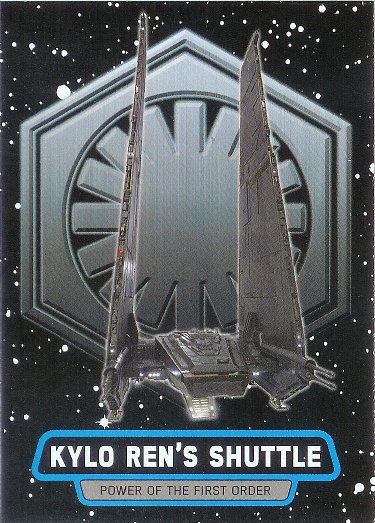 2015 Topps Star Wars: Journey to The Force Awakens Power of the First Order #FO-6 Kylo Ren's Shuttle