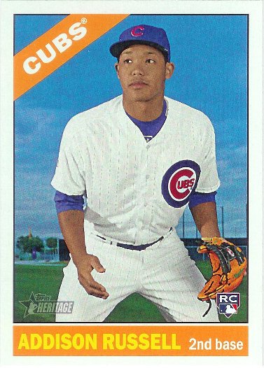 2015 Topps Heritage #718 Addison Russell RC SP